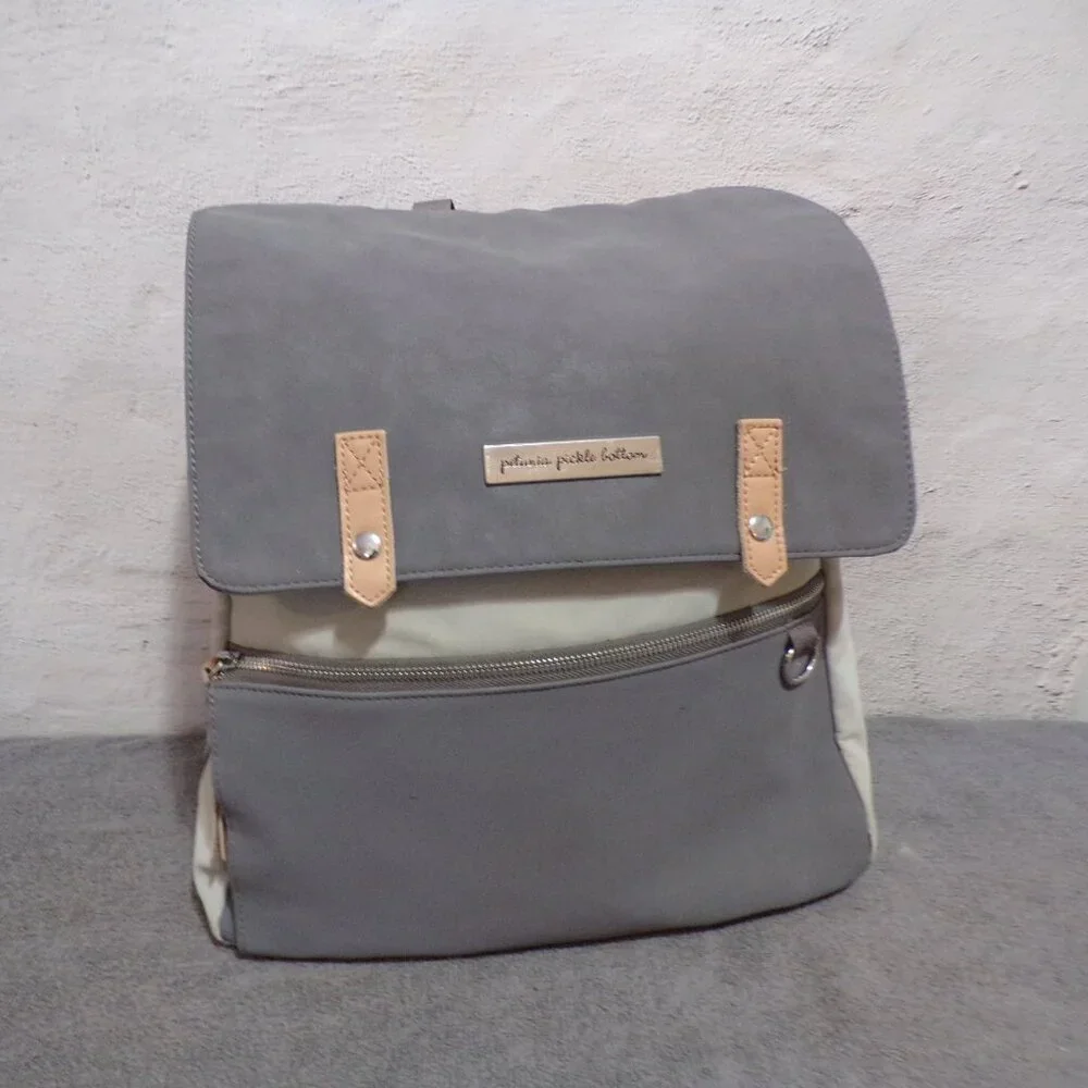 Petunia Pickly Bottom Backpack or Diaper Bag or Cooler Gray and Ton's of Storage